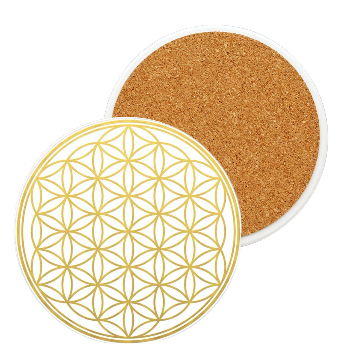 Golden Flower of Life Coaster