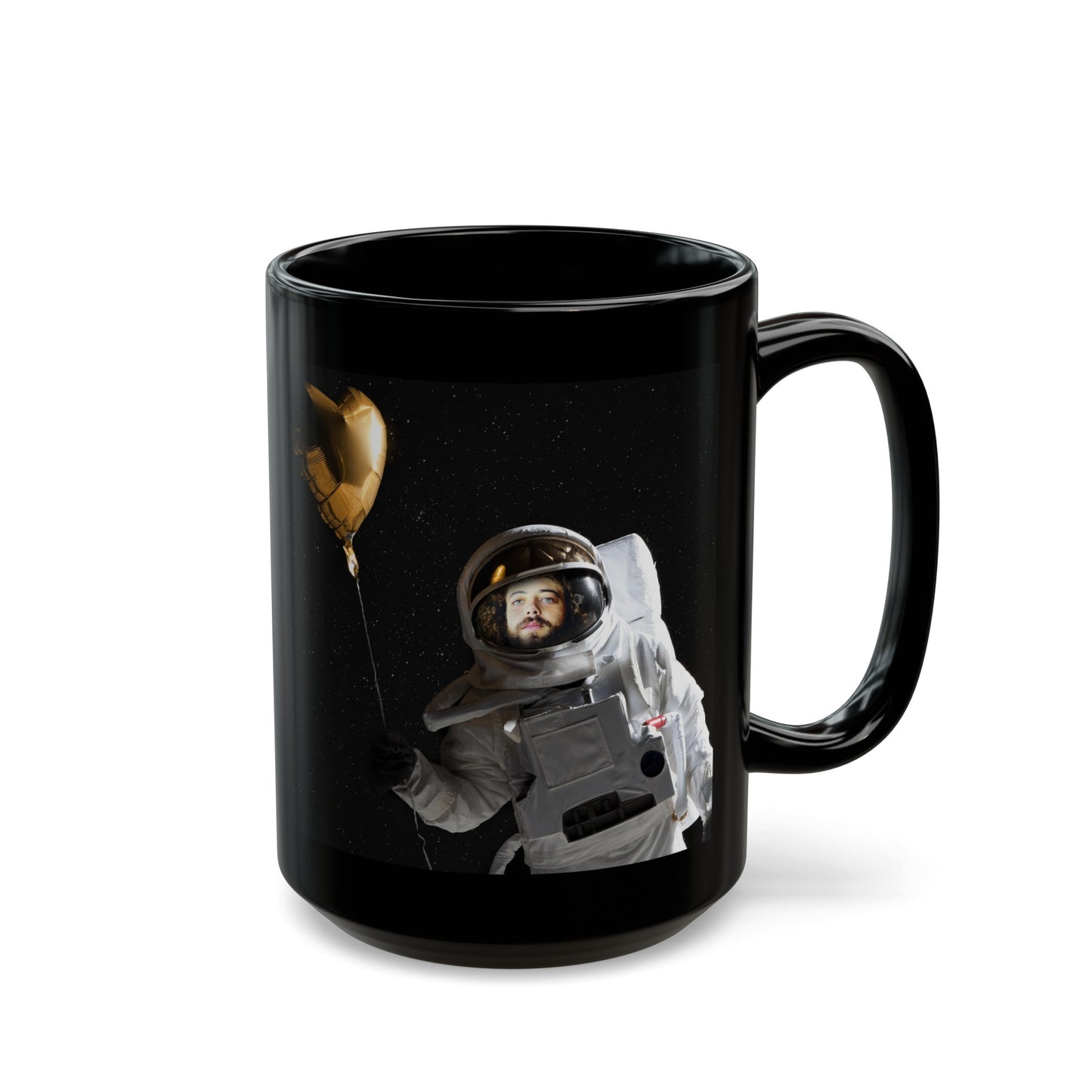 in Space with a Golden Heart -mug (11oz, 15oz)