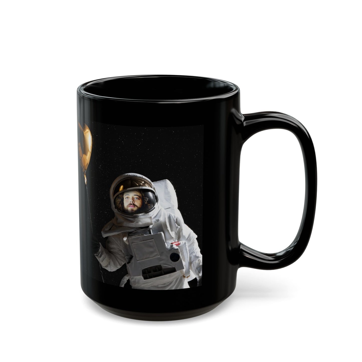 in Space with a Golden Heart -mug (11oz, 15oz)