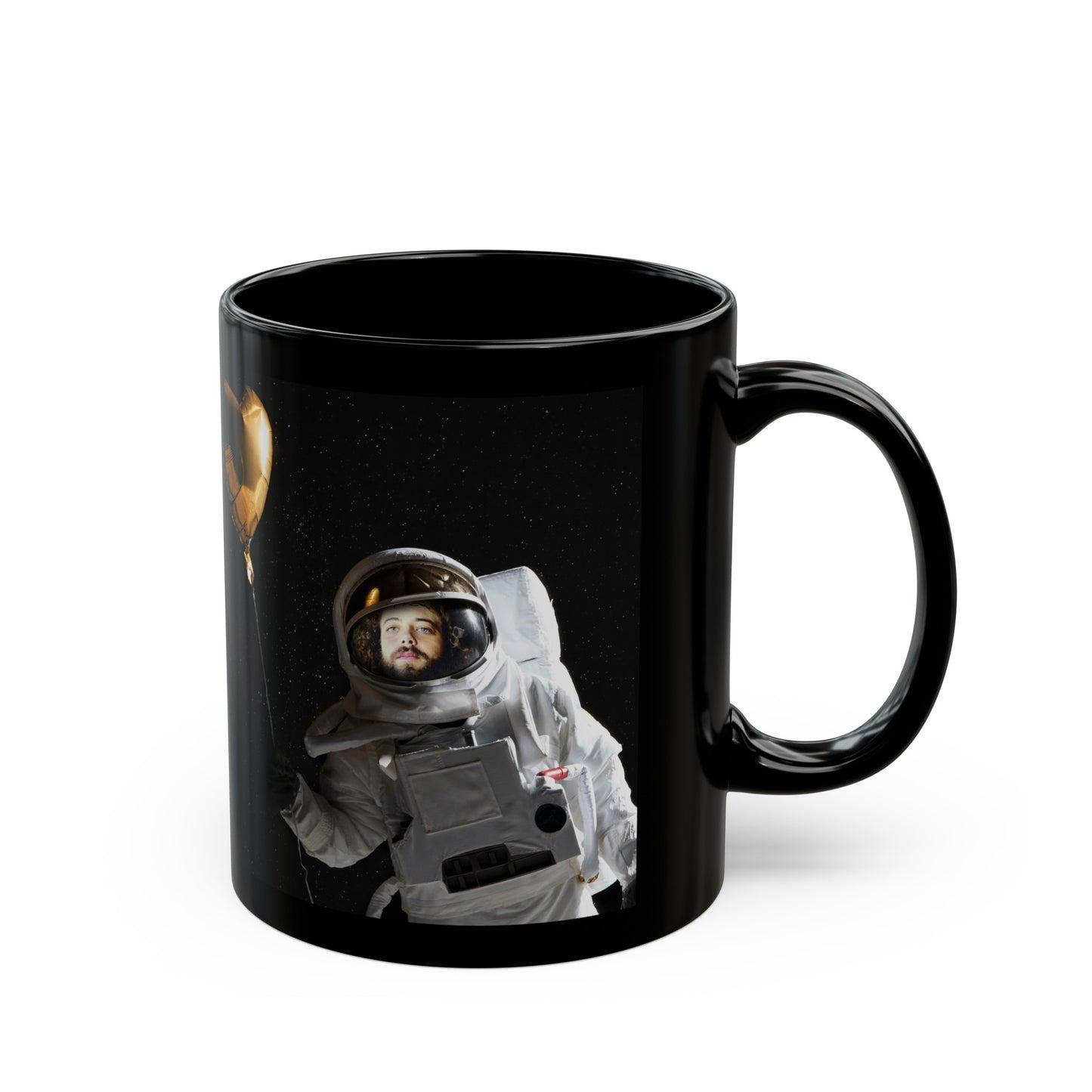 in Space with a Golden Heart -mug (11oz, 15oz)
